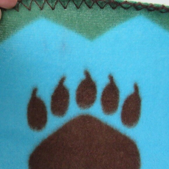 St Labre Indian School Vintage Throw Blanket Bear 100% Polyester Ashland Montana - Picture 6 of 9